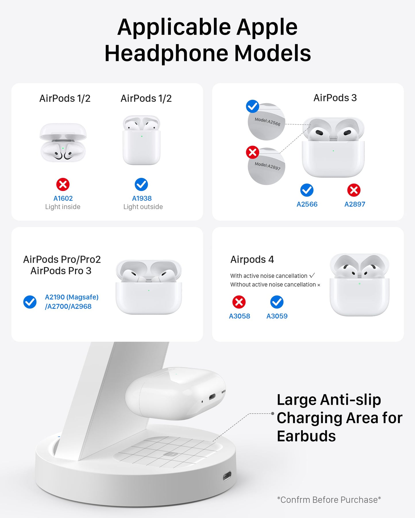 Anlmz 3 in 1 Charging Station