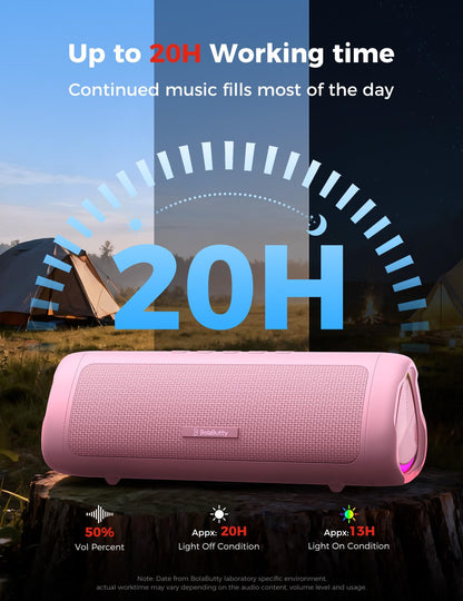 Bluetooth Speaker with HD Sound, Portable Wireless, IPX5 Waterproof