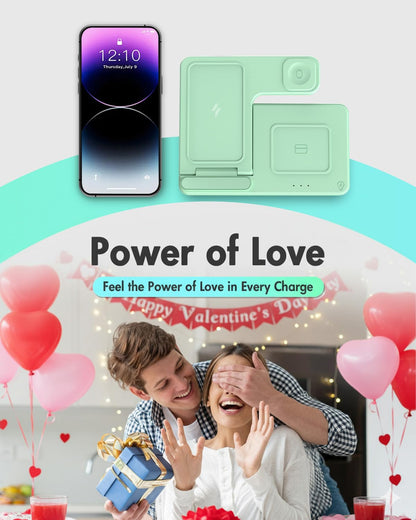 Wireless Phone Charging Station: 3 in 1 Charger Stand Multiple Devices