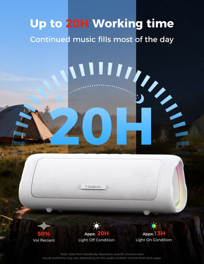 Bluetooth Speaker with HD Sound, Portable Wireless, IPX5 Waterproof