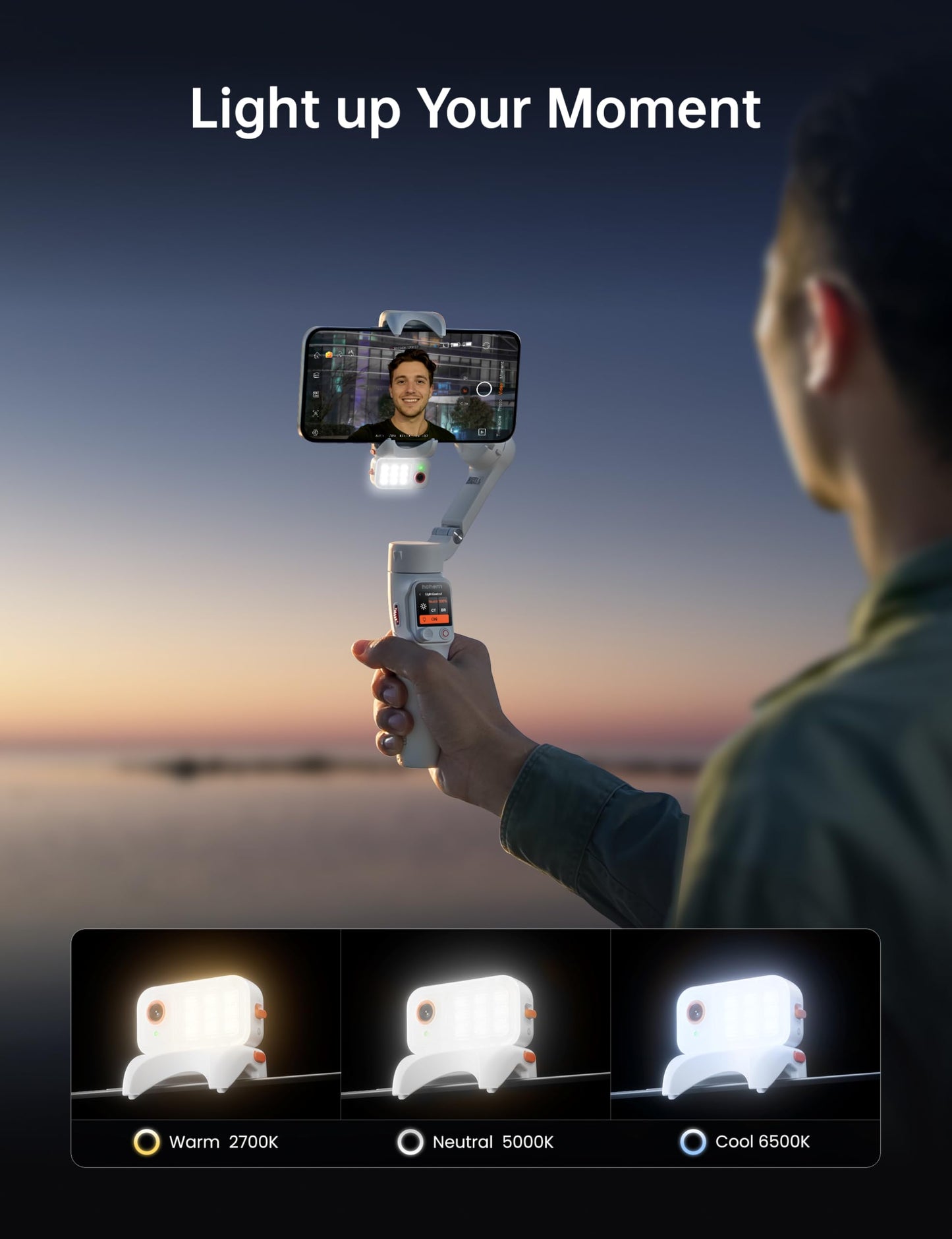 AI Smartphone Gimbal Stabilizer