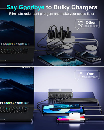 440W Multi-Port GaN Charging Station