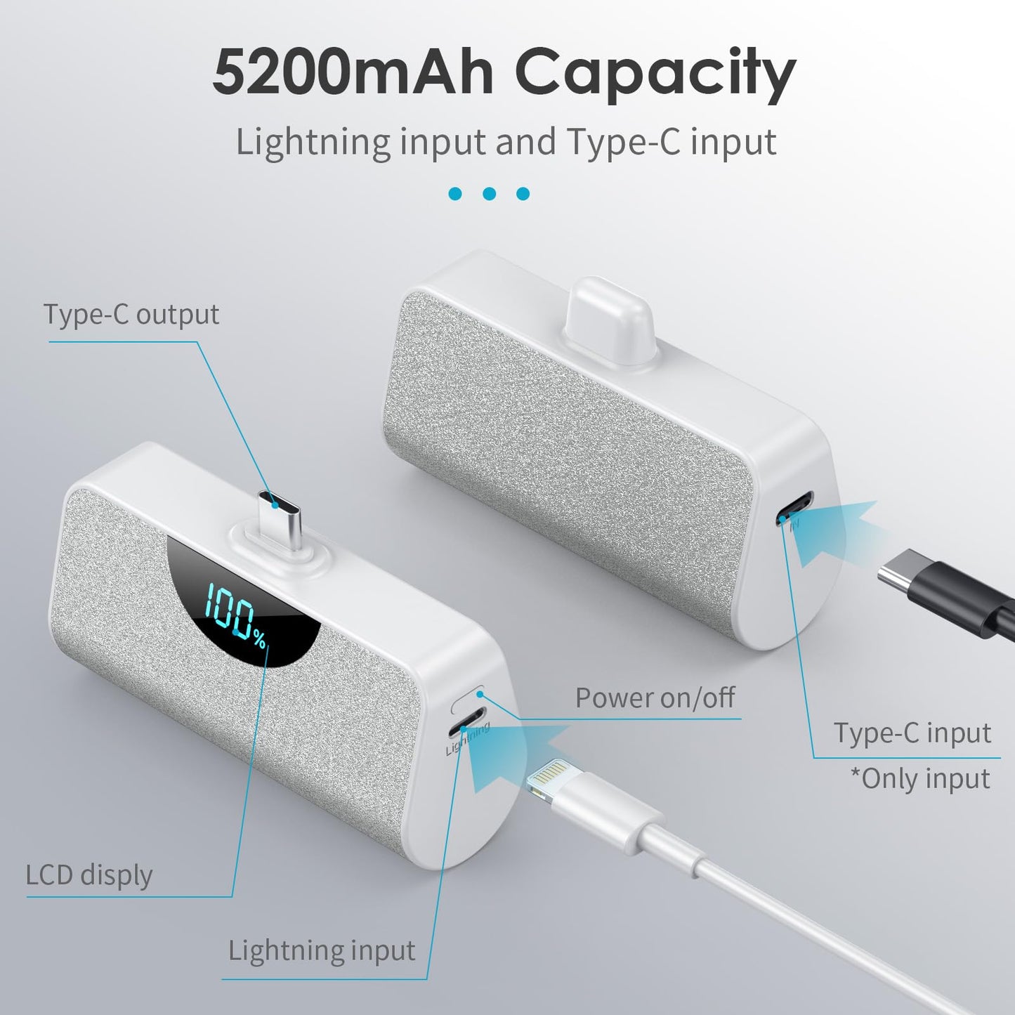 Mini USB-C Portable Charger