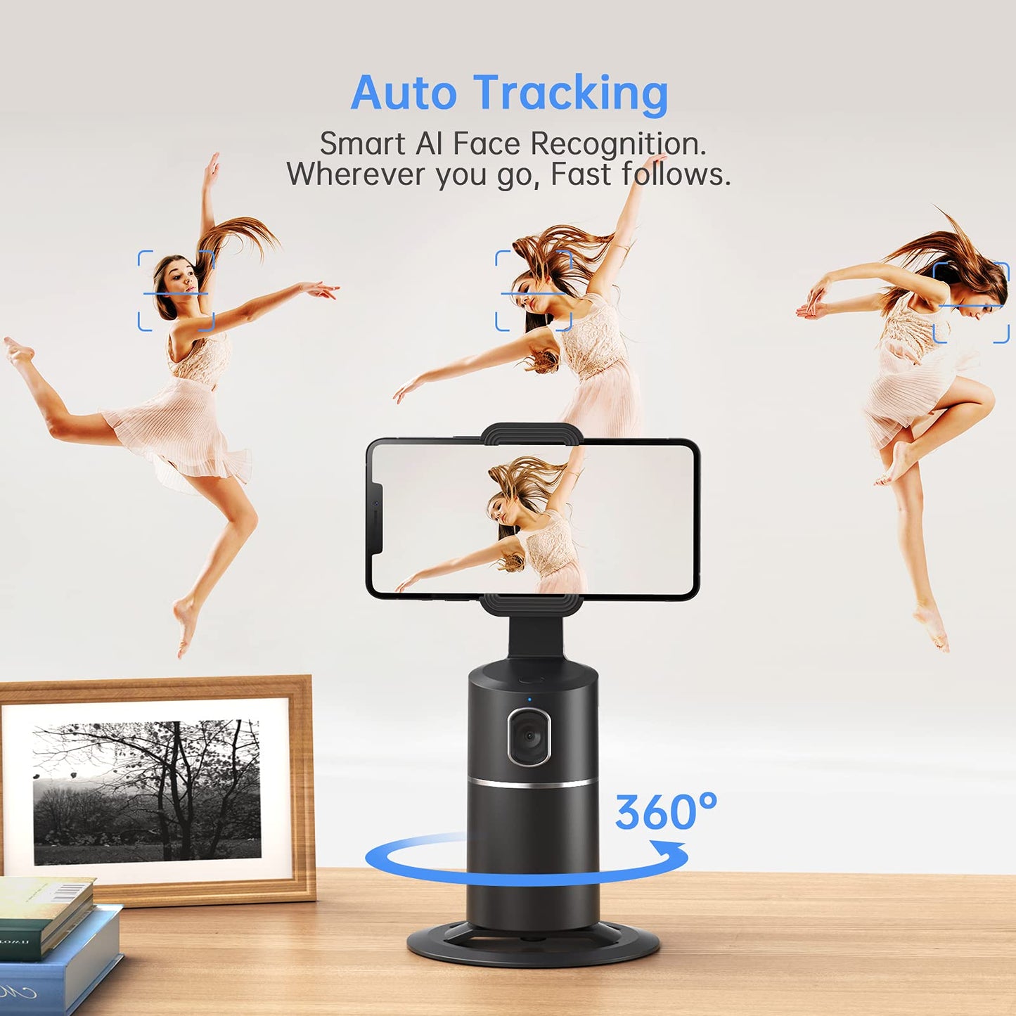 AI Auto Face Tracking Phone Holder