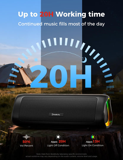 Bluetooth Speaker with HD Sound, Portable Wireless, IPX5 Waterproof