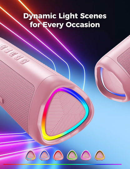 Bluetooth Speaker with HD Sound, Portable Wireless, IPX5 Waterproof
