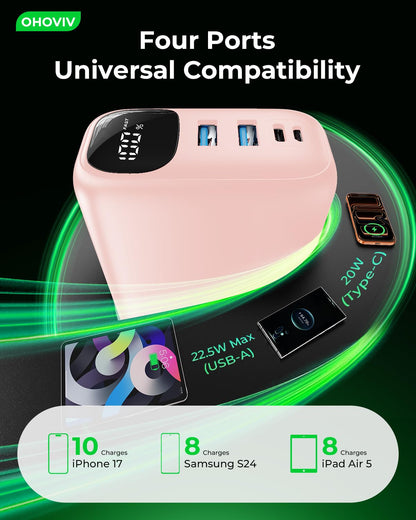 High-Capacity 50,000mAh Portable Power Bank