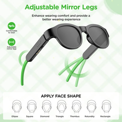 Kids Smart Sunglasses, Open-Ear Stereo Sound