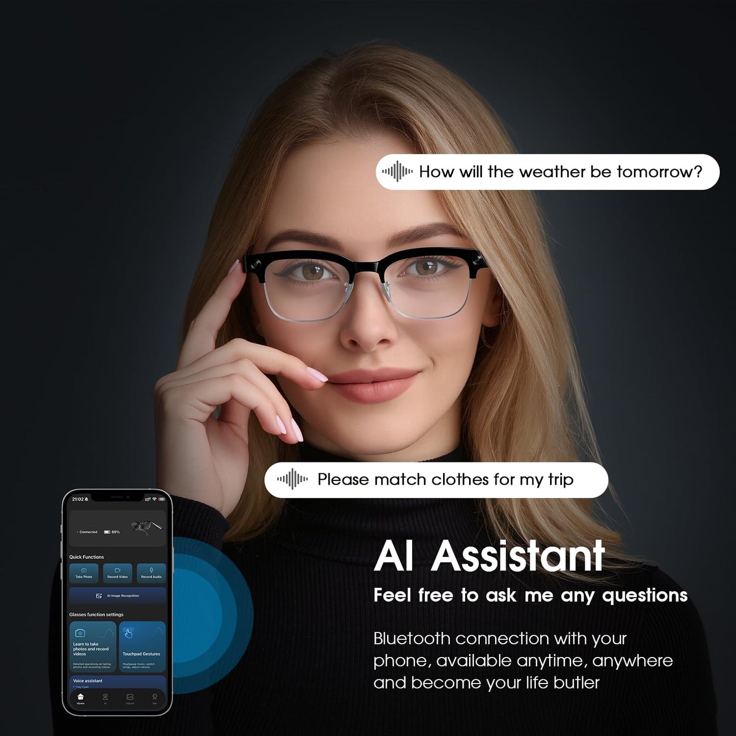 GenXenon Bluetooth Audio Smart Glasses