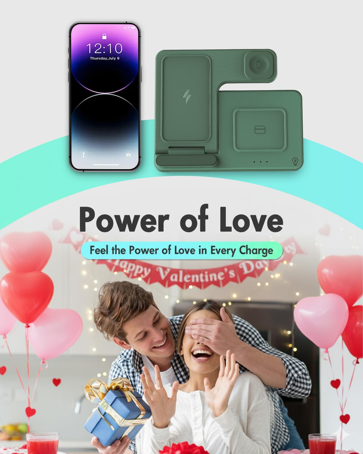 Wireless Phone Charging Station: 3 in 1 Charger Stand Multiple Devices