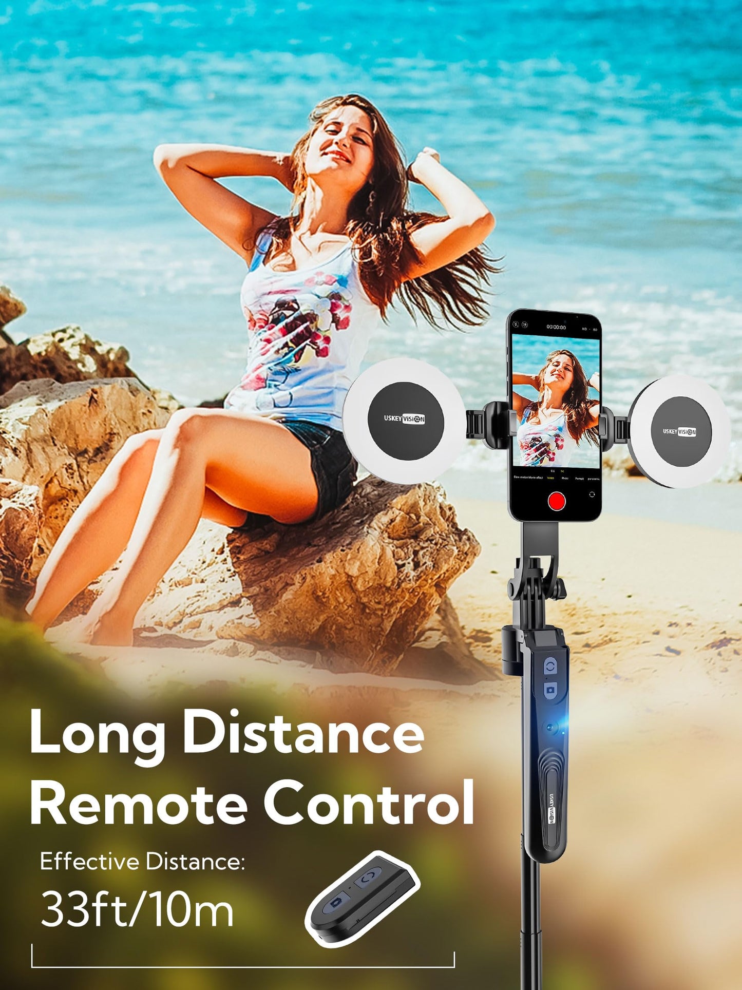 AI Face Tracking Phone Tripod