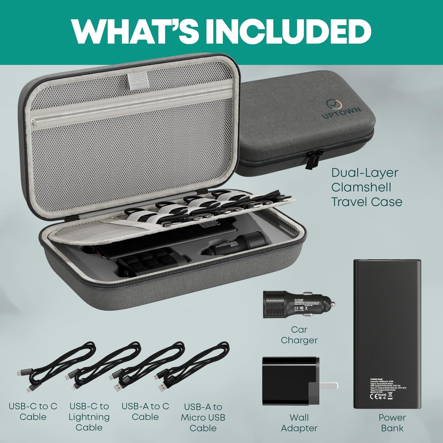 7-Piece Travel Charging Bundle