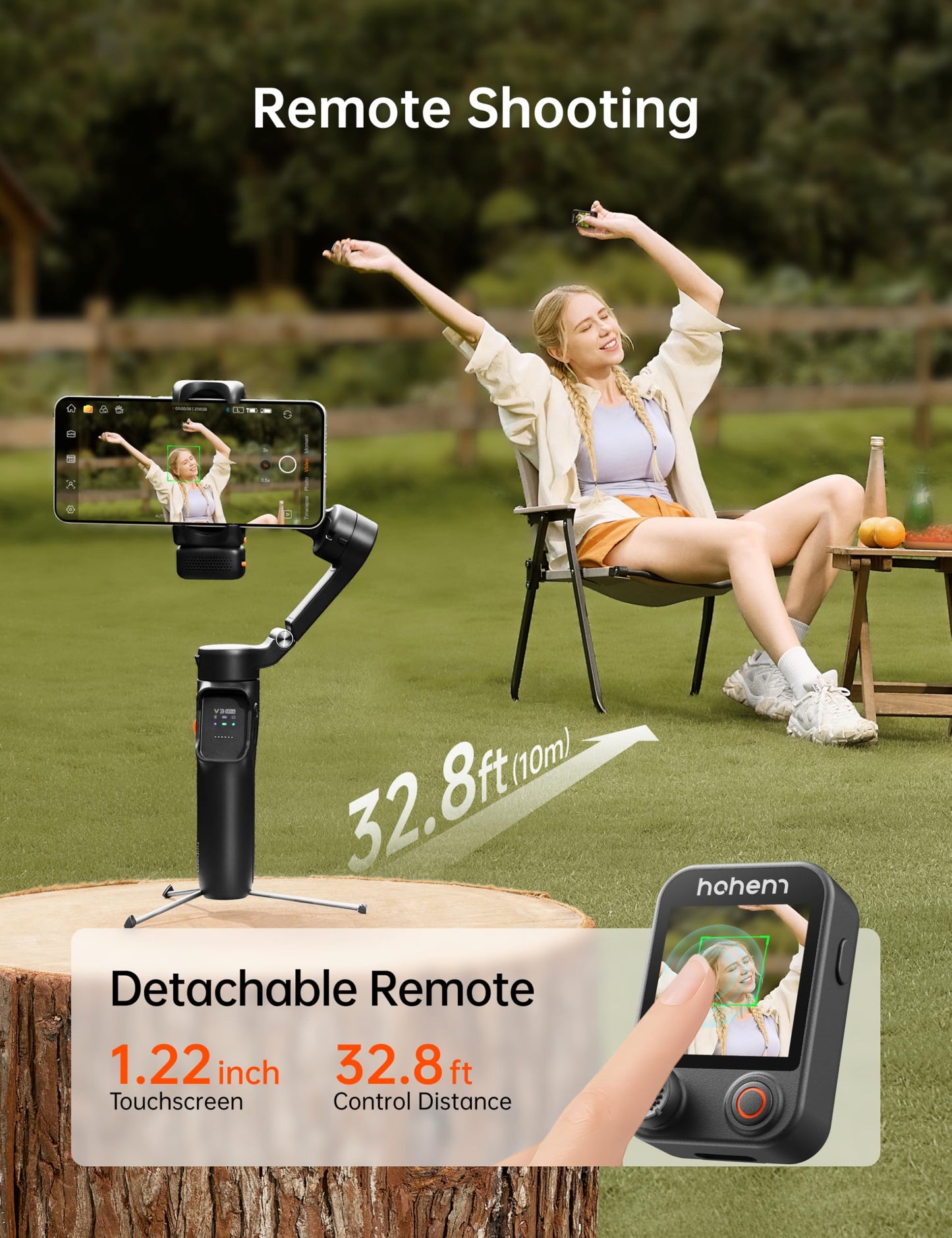 AI Smartphone Gimbal Stabilizer