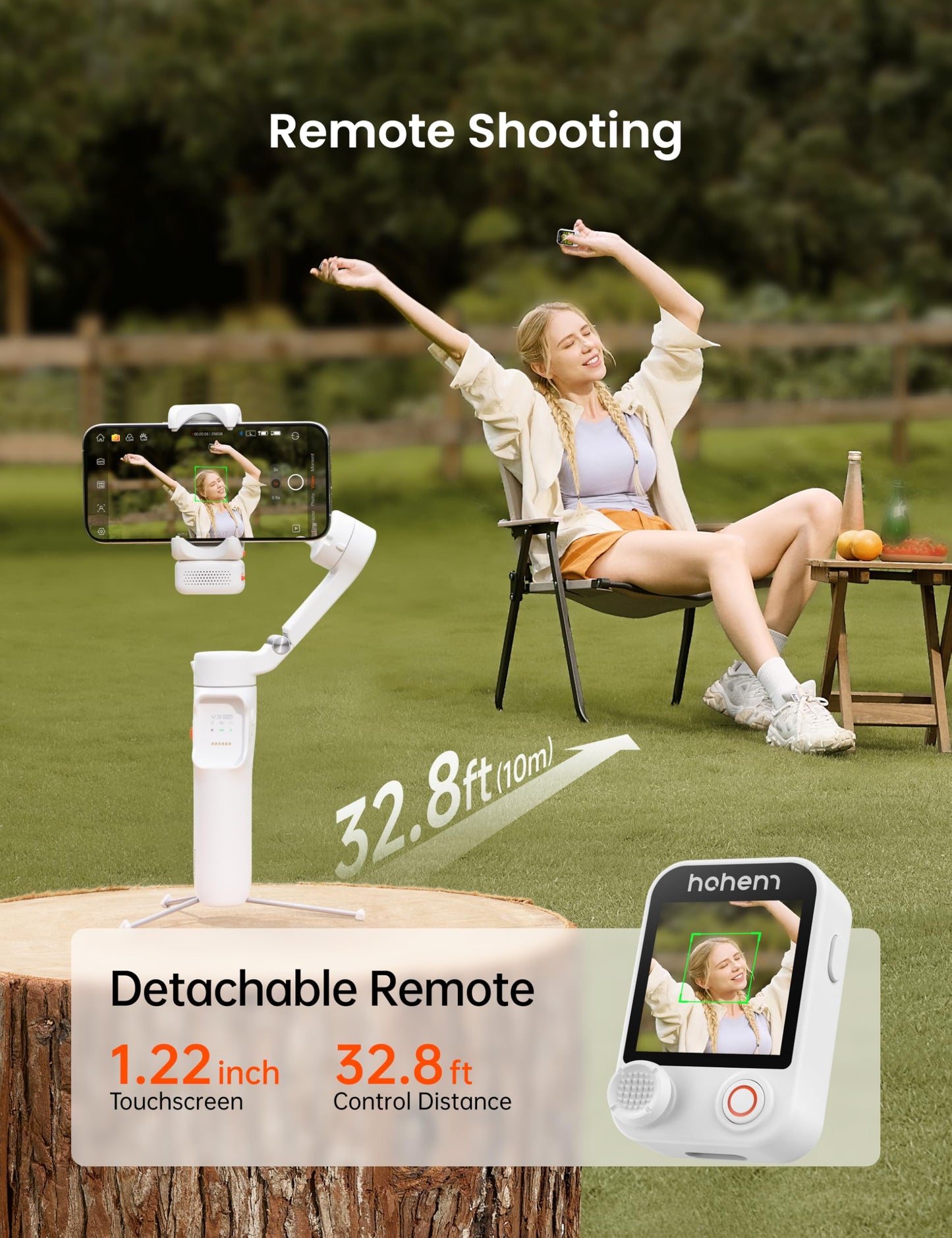 AI Smartphone Gimbal Stabilizer