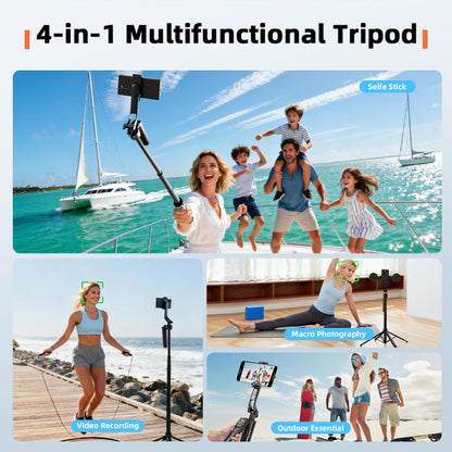 360° AI Face Tracking Tripod with Ring Lights