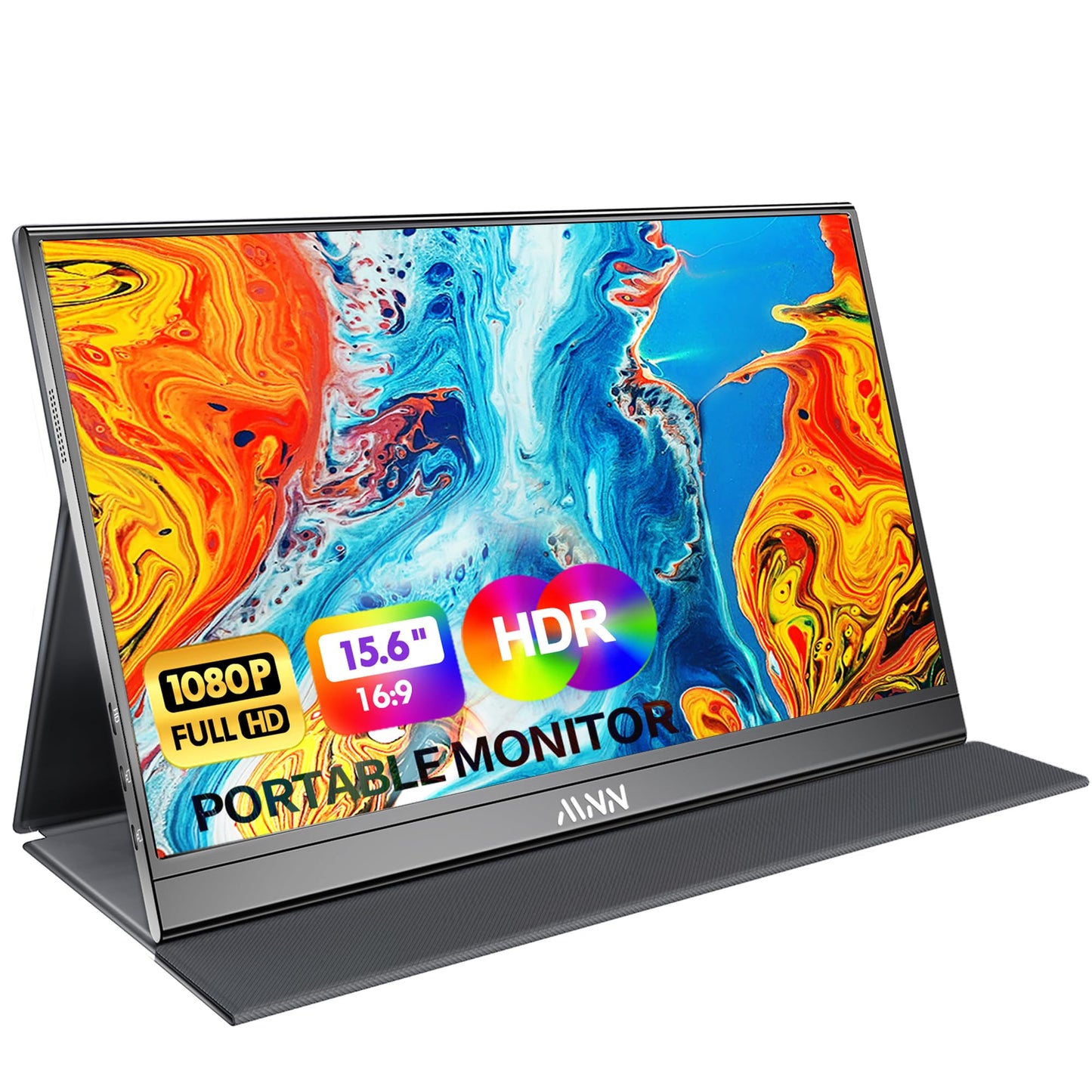 MNN Portable Monitor 15.6inch FHD 1080P USB C HDMI Gaming Ultra-Slim