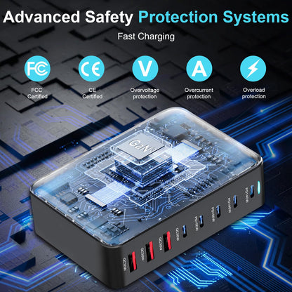 440W Multi-Port GaN Charging Station