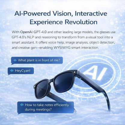 AI Smart Camera Glasses with AR Navigation, Real-Time Translation