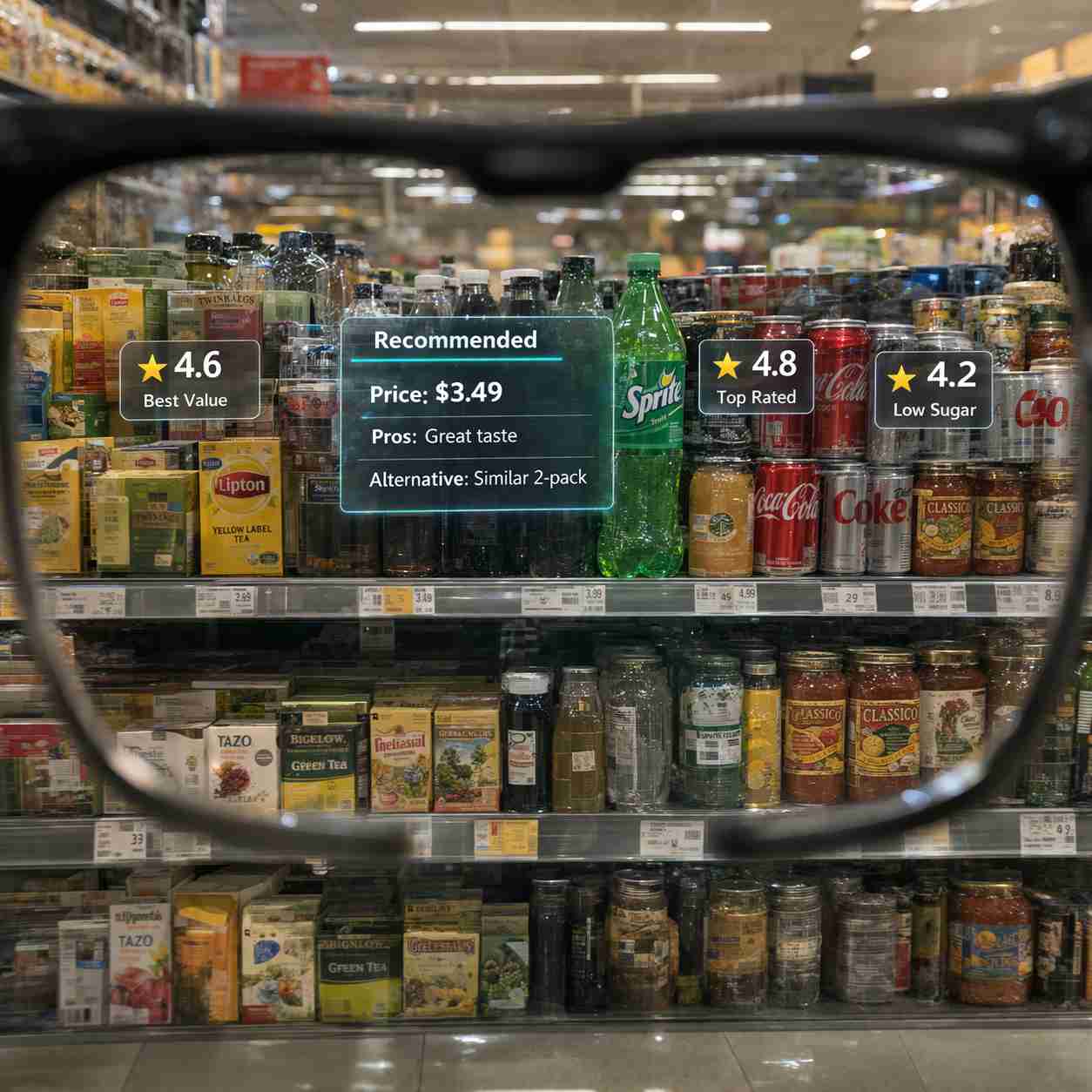 AI Smart Camera Glasses with AR Navigation, Real-Time Translation
