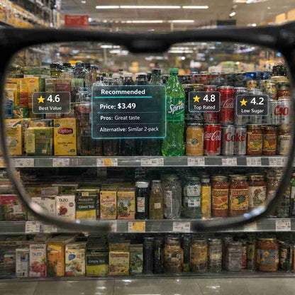 AI Smart Camera Glasses with AR Navigation, Real-Time Translation