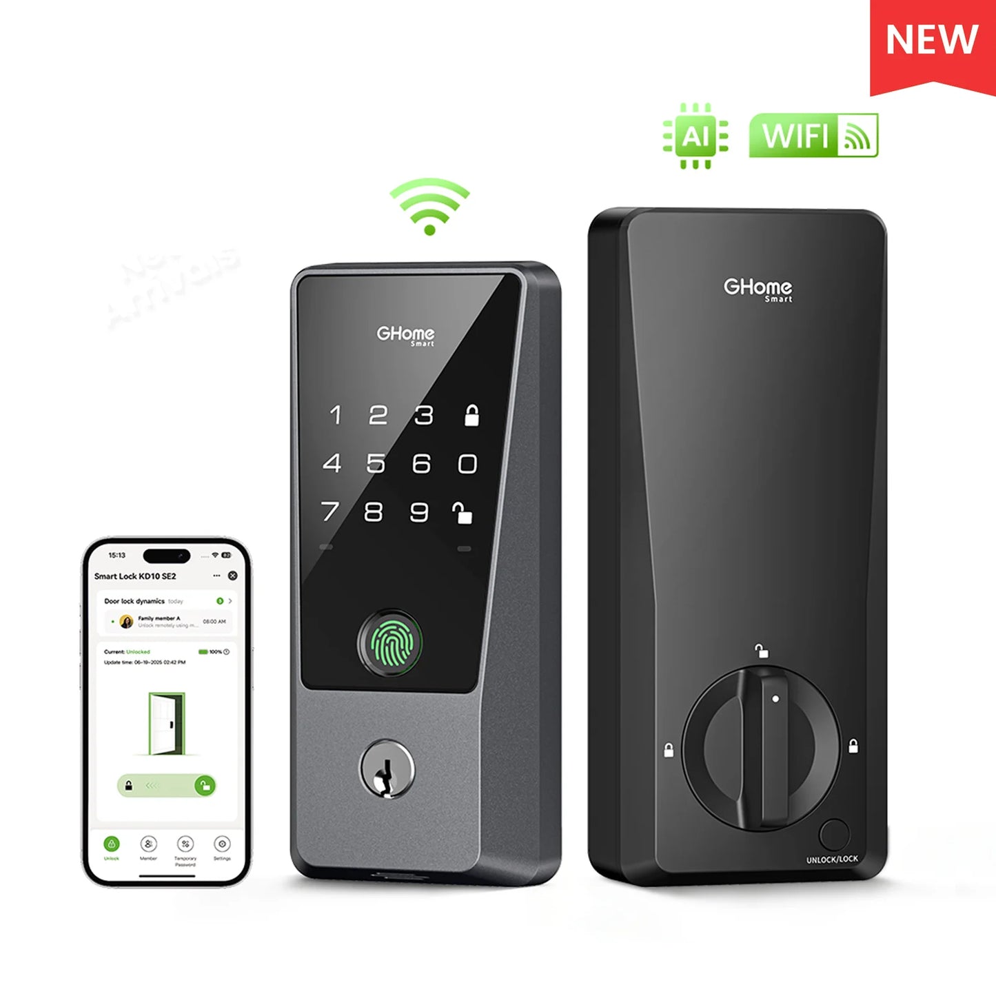 Smart WiFi Fingerprint Door Lock