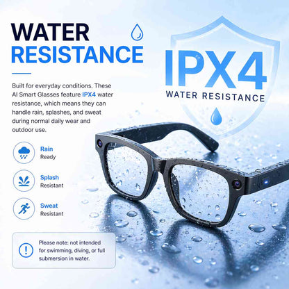 AI Smart Camera Glasses with AR Navigation, Real-Time Translation